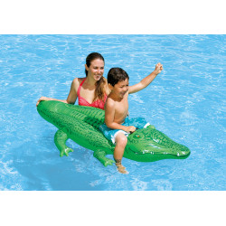Piepūšams peldriņķis baseinam aligatora formā, 168 cm, INTEX 58546