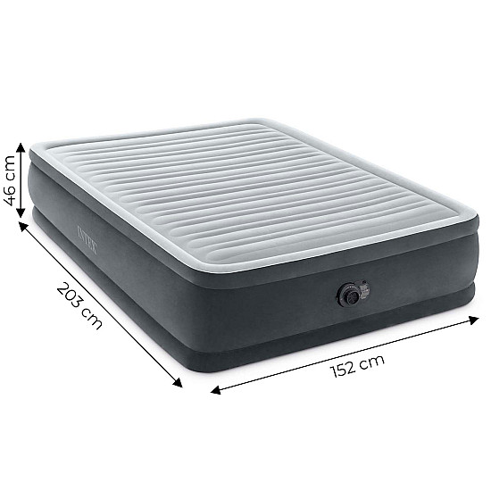 Piepūšama matrace 203x152 cm ar sūkni Intex 64414ND