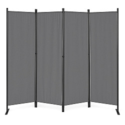 Salokāms pelēks 4 sekciju dārza un istabas dalītājs 167 x 216 cm MultiGarden