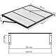 Ieejas duru nojume 140x90 cm ar UV aizsardzību „MultiGarden“