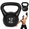 Melns 12 kg kettlebell treniņiem ModernHome