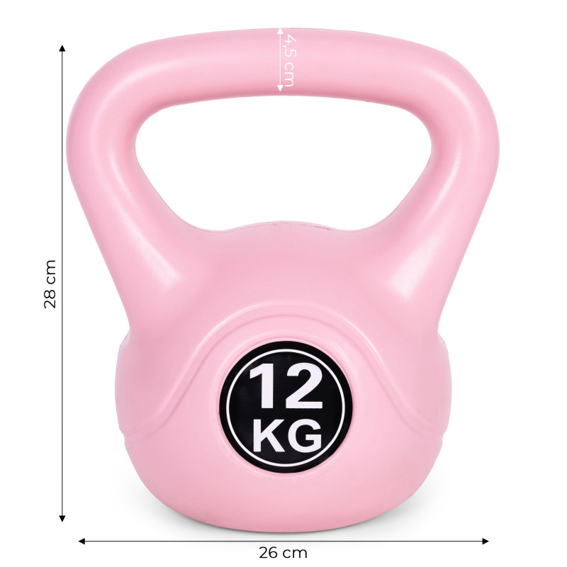 12 kg rozā svars treniņiem ModernHome