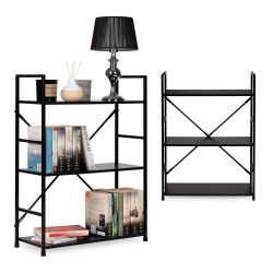 Trīs stāvu LOFT plaukts ar metāla rāmi ModernHome