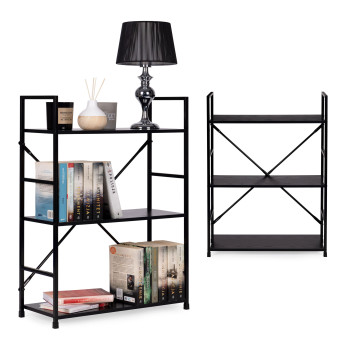 Trīs stāvu LOFT plaukts ar metāla rāmi ModernHome