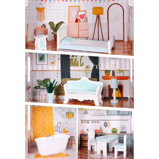 Alise Liela leļļu māja Leļļu un spēļu komplekti ECOTOYS