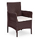 Brown garden furniture set: 2 armchairs and a table by MultiGarden