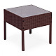 Brown garden furniture set: 2 armchairs and a table by MultiGarden
