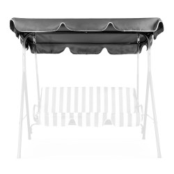 Dārza šūpoļu nojume 200 x 120 cm pelēka MultiGarden