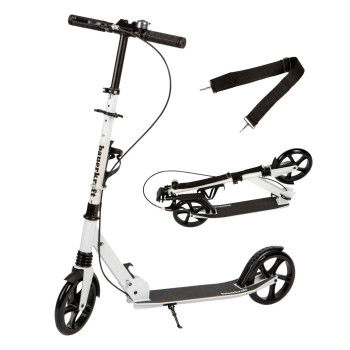 Salokāms balts pilsētas skrejritenis 95-105 cm