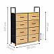 Skapītis ar 8 auduma atvilktnēm, 80 cm, ModernHome
