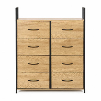 Skapītis ar 8 auduma atvilktnēm, 80 cm, ModernHome