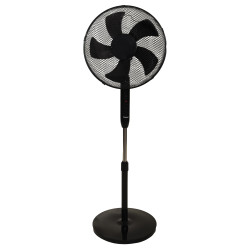Melns ventilators 45 W ar tālvadības pulti
