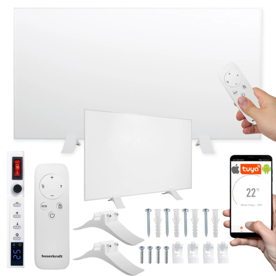 Infrasarkanais sildīšanas panelis FIR 600 W 60 x 100 cm Elektronika un sadzīves tehnika Bauerkraft