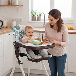 ECOTOYS saliekamais bērnu krēsls ar rotaļlietām