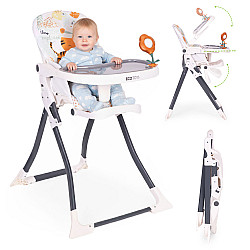 ECOTOYS saliekamais bērnu krēsls ar rotaļlietām