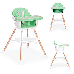 ECOTOYS 2-in-1 bērnu krēsls zaļš
