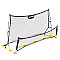 Divpusējie futbola vārti Rebounder 220 x 120 cm MOVEPRO