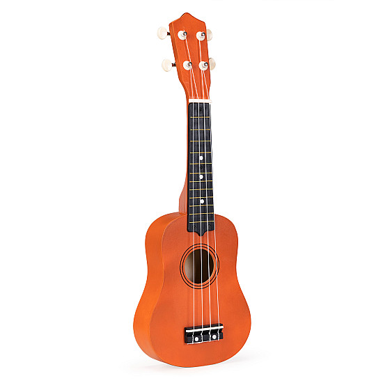 Puidust ukulele lastele, 4 nailonkeelt, tootja Muusikainstrumendid ECOTOYS