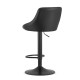 Black faux leather bar stool with height adjustment Armchairs and chairs LEOBERT