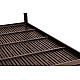 6 vietų rudas sodo stalas 156 x 78 cm