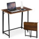 Kokkupandav tumepruun arvutilaud 80x45 cm ModernHome