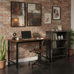 Tumši brūns datora/skolas galds 120x60 cm ModernHome