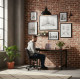 Dark Brown Computer/School Desk, 120x60 cm, ModernHome