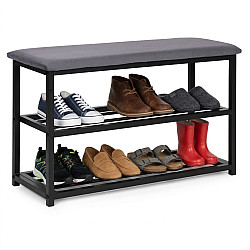 Mīksts apavu skapis 80 cm, 2 plaukti