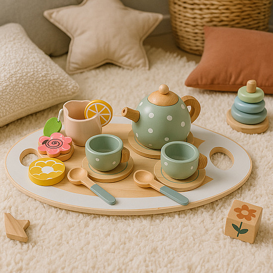 Koka tējas servīze, 14 daļas, ECOTOYS