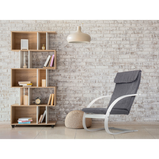 Somijas pelēks šūpuļkrēsls atpūtai Krēsli un krēsli ModernHome