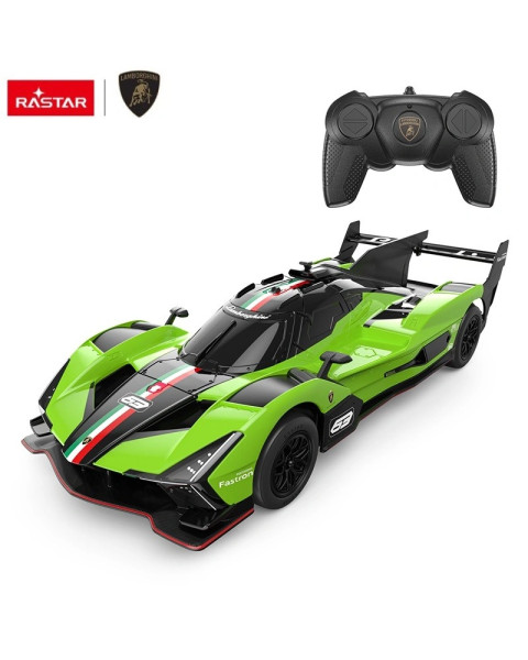 Lamborghini SC63 LMDH tālvadības pults vadāms zaļais auto