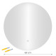 Pyöreä LED-kylpyhuonepeili 60 cm 3 valon värillä ModernHome