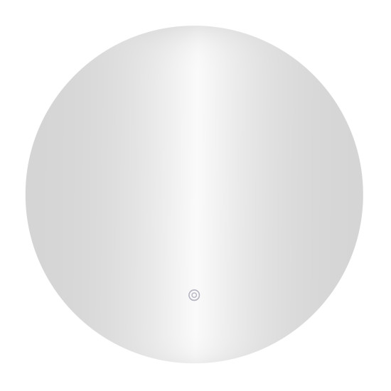 Pyöreä LED-kylpyhuonepeili 60 cm 3 valon värillä ModernHome