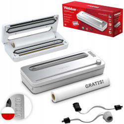 Balts pārtikas vakuumpakotājs, 120 W
