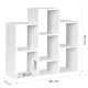 Moderni valkoinen lipasto/hylly ModernHome