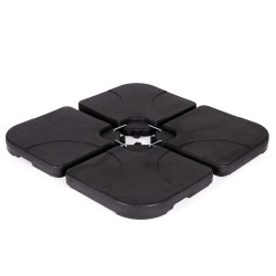 Lietussarga pamatnes svars (piepildīts ar ūdeni) – 60 kg