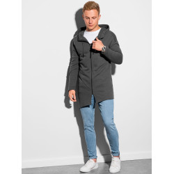 Akcija Vīriešu tumši pelēks džemperis Stivin Akcija Vīriešu tumši pelēks džemperis Stivin