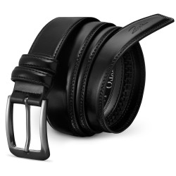 Vīriešu ādas josta Carlos (melna)