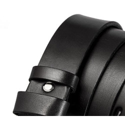 Vīriešu ādas josta Zagat (melna)