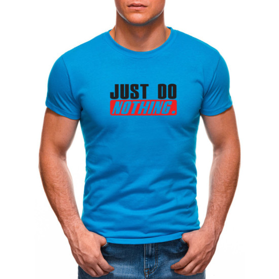 Gaiši zils vīriešu krekls Just do nothing JS/712005 - T-krekls Gaiši zils vīriešu krekls Just do nothing JS/712005