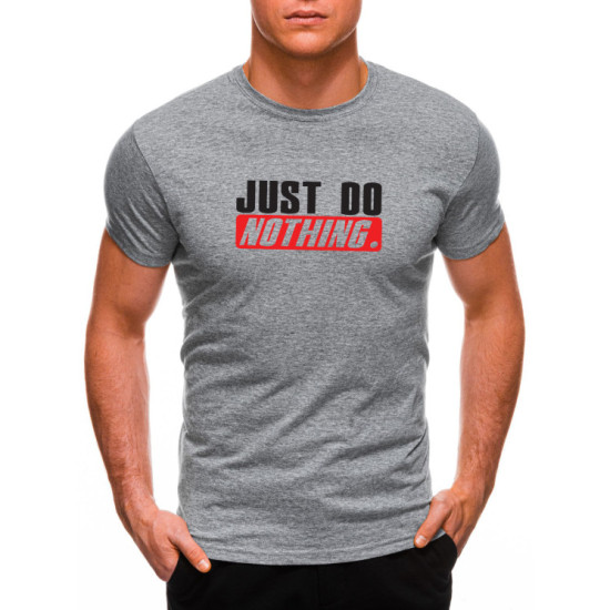 Pelēks vīriešu krekls Just do nothing JS/712005 - T-krekls Pelēks vīriešu krekls Just do nothing JS/712005