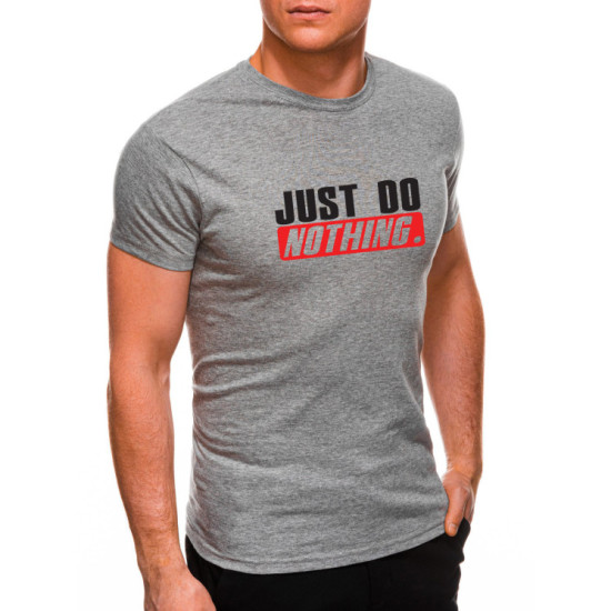 Pelēks vīriešu krekls Just do nothing JS/712005 - T-krekls Pelēks vīriešu krekls Just do nothing JS/712005