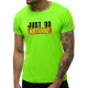 Zaļš neona vīriešu krekls Just do nothing