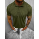 Vyriški chaki polo marškinėliai Casual JS/8T80/29 - Marškinėliai Vyriški chaki polo marškinėliai Casual JS/8T80/29