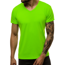 Męski neonowo zielony T-shirt Dimel