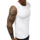 Balts vīriešu krekliņš bez piedurknēm Look JS/99001 - T-krekls Balts vīriešu krekliņš bez piedurknēm Look JS/99001