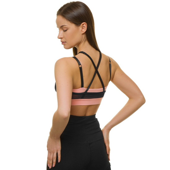 Black/pink sports bra dian JS/WX1092 - For women Black/pink sports bra dian JS/WX1092