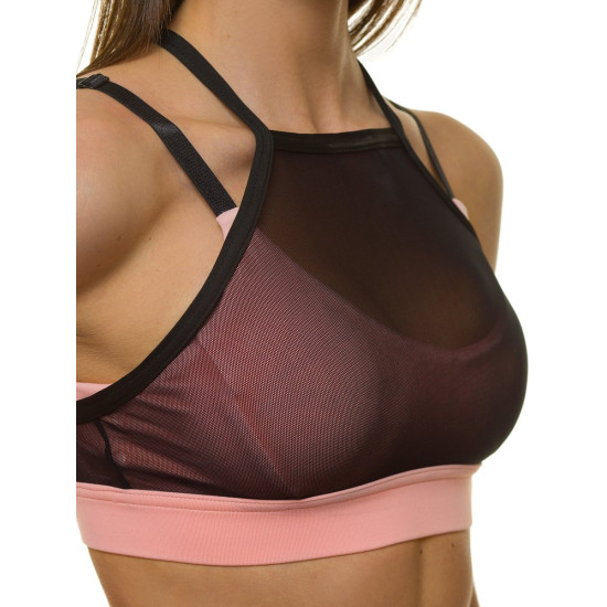 Black/pink sports bra dian JS/WX1092 - For women Black/pink sports bra dian JS/WX1092