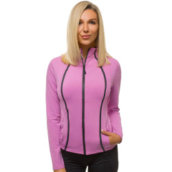 Sieviešu džemperis bez kapuces gaiši violetā krāsā Lena Sieviešu džemperis bez kapuces gaiši violetā krāsā Lena