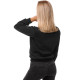 Melns sieviešu džemperis ar kapuci Lama JS/W01 Premium